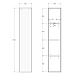 BelBagno Шкаф подвесной UNO 33/160 Темно-Серый Матовый – картинка-15